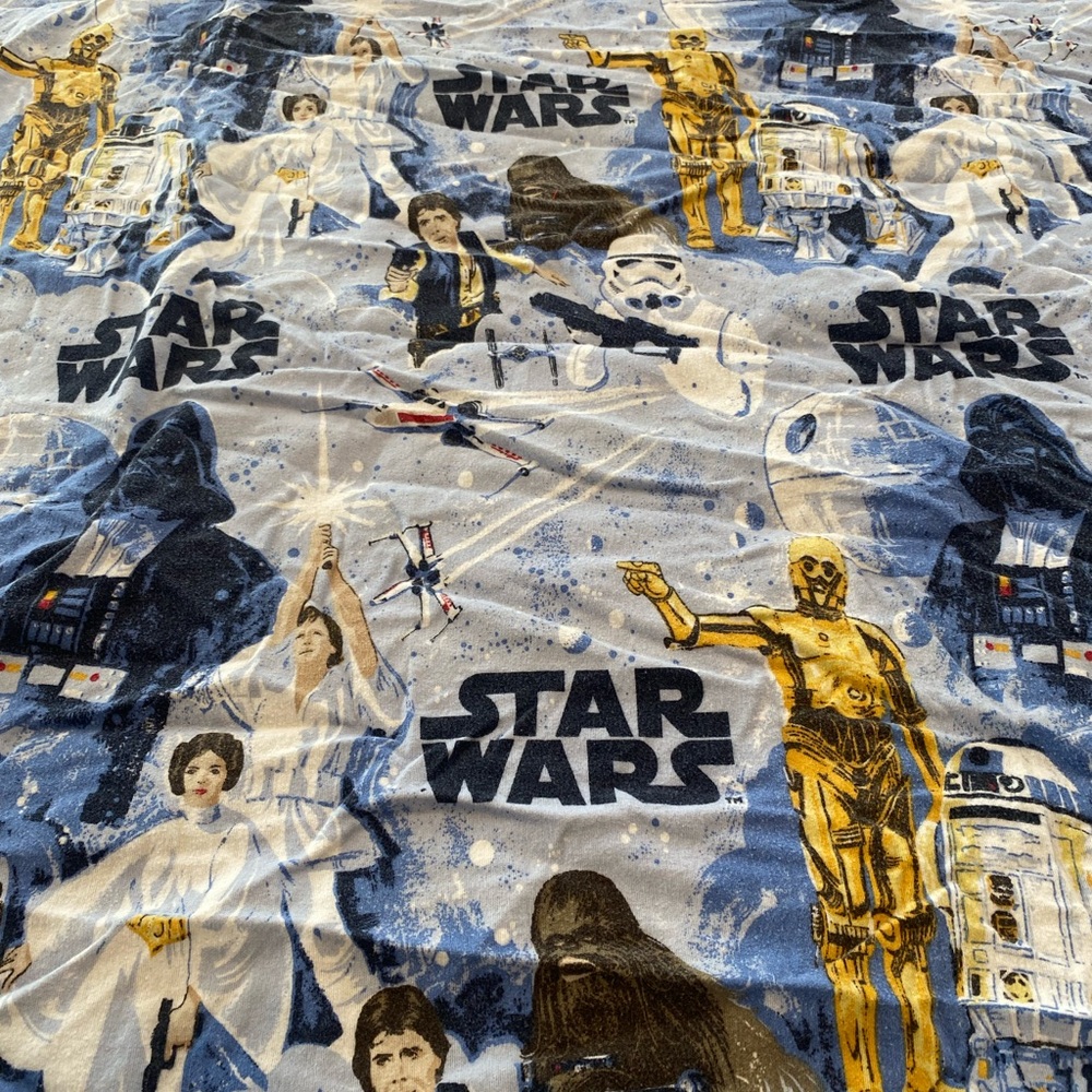 Pottery Barn Kids Star Wars Bedding in Blue and Yellow - Picture 5 of 8